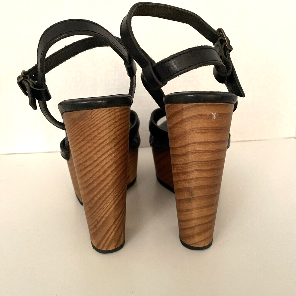 Free People Black and Brown Platform Sandals - Picture 7 of 8